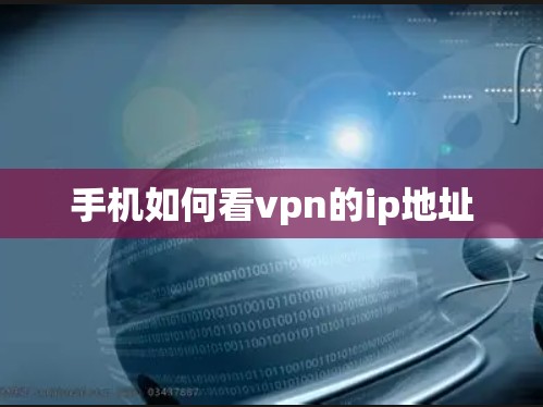 手机如何看vpn的ip地址