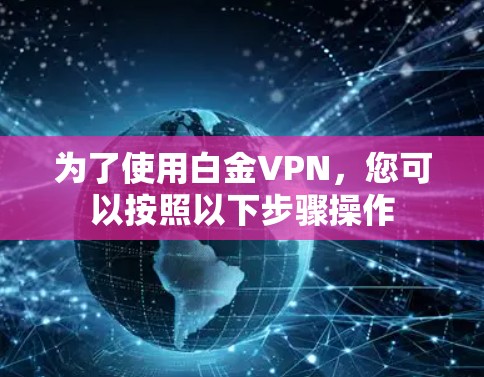 为了使用白金VPN，您可以按照以下步骤操作