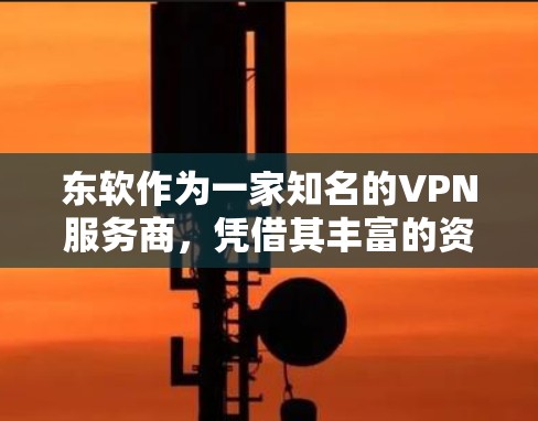 东软作为一家知名的VPN服务商，凭借其丰富的资源、强大的技术实力和优质的用户服务，通常在多个地区和用户群体中占据优势。以下是对东软VPN服务的详细分析