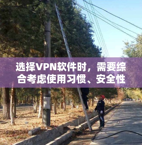 选择VPN软件时，需要综合考虑使用习惯、安全性和网络环境。以下是一个清晰的指南，帮助你高效地进行选择和使用