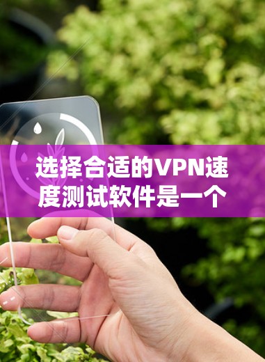 选择合适的VPN速度测试软件是一个重要的步骤，以确保您能够有效地评估和选择最适合您的 VPN 服务。以下是对VPN速度测试软件的详细介绍，帮助您做出明智的选择