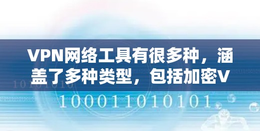 VPN网络工具有很多种，涵盖了多种类型，包括加密VPN、多语言VPN、深度VPN、区块链VPN等。以下是一些常见的VPN工具及其特点，供您参考