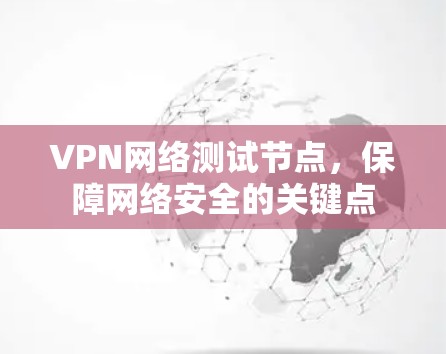 VPN网络测试节点,保障网络安全的关键点