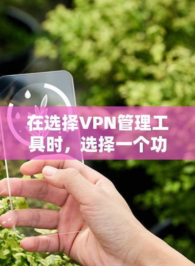 在选择VPN管理工具时,选择一个功能全面、操作简单且易于上手的工具非常关键。以下是对VPN管理工具的详细分析和推荐
